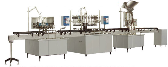 Carbonated drink auto washing,filling and sealing production line